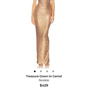 Nookie Camel Sequin Gown